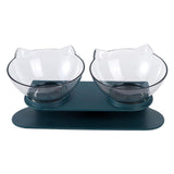 Maxbell Slanted Cat Bowls Pet Feeder Double Pet Bowls Raised Stand for Puppy Cats