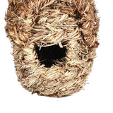 Maxbell Straw Hand Woven Bird Cage Roosting Shelter Hanging Bird House for Finch