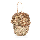 Maxbell Straw Hand Woven Bird Cage Roosting Shelter Hanging Bird House for Finch