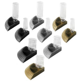 Maxbell Turtle Foods Feeding Water Bowl Reptiles Feeders Waterer for Gecko  S Black