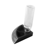 Maxbell Turtle Foods Feeding Water Bowl Reptiles Feeders Waterer for Gecko  S Black