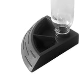 Maxbell Turtle Foods Feeding Water Bowl Reptiles Feeders Waterer for Gecko  S Black