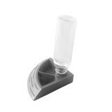 Maxbell Turtle Foods Feeding Water Bowl Reptiles Feeders Waterer for Gecko  S Gray