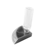 Maxbell Turtle Foods Feeding Water Bowl Reptiles Feeders Waterer for Gecko  S Gray