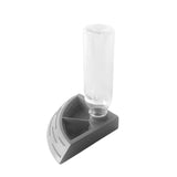 Maxbell Turtle Foods Feeding Water Bowl Reptiles Feeders Waterer for Gecko  S Gray