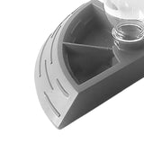 Maxbell Turtle Foods Feeding Water Bowl Reptiles Feeders Waterer for Gecko  S Gray