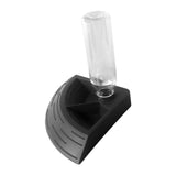 Maxbell Turtle Foods Feeding Water Bowl Reptiles Feeders Waterer for Gecko  M Black