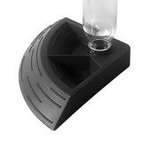 Maxbell Turtle Foods Feeding Water Bowl Reptiles Feeders Waterer for Gecko  M Black