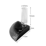 Maxbell Turtle Foods Feeding Water Bowl Reptiles Feeders Waterer for Gecko  M Black