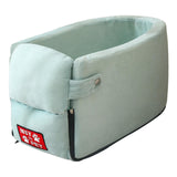 Maxbell Booster Seat for Car Collapsible Anti Skid for Small Pets Cat Travel Lake Blue