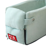 Maxbell Booster Seat for Car Collapsible Anti Skid for Small Pets Cat Travel Lake Blue