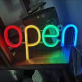 Maxbell LED Open Sign Lighting Light Neon Lights Game Store Room Battery Power Lamp