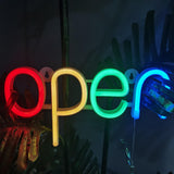 Maxbell LED Open Sign Lighting Light Neon Lights Game Store Room Battery Power Lamp