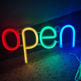 Maxbell LED Open Sign Lighting Light Neon Lights Game Store Room Battery Power Lamp