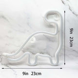 Maxbell Dinosaur Neon Lamp Sign Battery USB Operated for Holiday Home Decoration Green