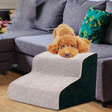 Maxbell Soft Pet Dog Stairs Ladder Ramp Climbing Non Slip Stairs Indoor Bed Sofa 2 Stair 39cmx31cm