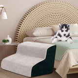 Maxbell Soft Pet Dog Stairs Ladder Ramp Climbing Non Slip Stairs Indoor Bed Sofa 2 Stair 39cmx31cm