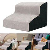 Maxbell Soft Pet Dog Stairs Ladder Ramp Climbing Non Slip Stairs Indoor Bed Sofa 2 Stair 39cmx31cm
