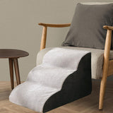 Maxbell Soft Pet Dog Stairs Ladder Ramp Climbing Non Slip Stairs Indoor Bed Sofa 3 Stair 55cmx35cm