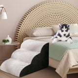 Maxbell Soft Pet Dog Stairs Ladder Ramp Climbing Non Slip Stairs Indoor Bed Sofa 3 Stair 55cmx35cm