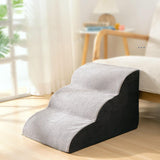 Maxbell Soft Pet Dog Stairs Ladder Ramp Climbing Non Slip Stairs Indoor Bed Sofa 3 Stair 55cmx35cm