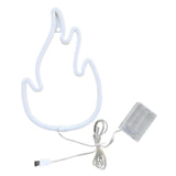 Maxbell Flame Shaped Neon Signs Wall Hanging for Window Shop Living Room Wall Art
