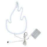 Maxbell Flame Shaped Neon Signs Wall Hanging for Window Shop Living Room Wall Art