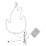 Maxbell Flame Shaped Neon Signs Wall Hanging for Window Shop Living Room Wall Art