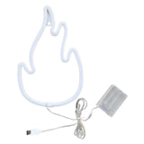Maxbell Flame Shaped Neon Signs Wall Hanging for Window Shop Living Room Wall Art