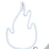Maxbell Flame Shaped Neon Signs Wall Hanging for Window Shop Living Room Wall Art