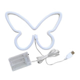 Maxbell Butterfly Neon Lamp Sign Night Light Hanging for Kids Room Bedroom