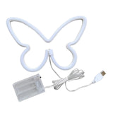 Maxbell Butterfly Neon Lamp Sign Night Light Hanging for Kids Room Bedroom