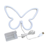 Maxbell Butterfly Neon Lamp Sign Night Light Hanging for Kids Room Bedroom
