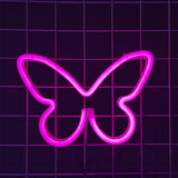 Maxbell Butterfly Neon Lamp Sign Night Light Hanging for Kids Room Bedroom