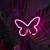 Maxbell Butterfly Neon Lamp Sign Night Light Hanging for Kids Room Bedroom