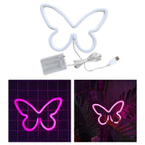 Maxbell Butterfly Neon Lamp Sign Night Light Hanging for Kids Room Bedroom
