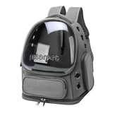 Maxbell Cat Carrier Backpack for Cat & Small Dog Portable Transparent for Hiking Grey