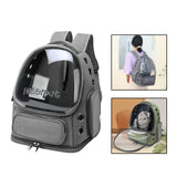 Maxbell Cat Carrier Backpack for Cat & Small Dog Portable Transparent for Hiking Grey