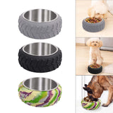 Maxbell Cat Food Bowls Cat and Dog Feeding Supplies Pet Feeding Dish Food Container Gray