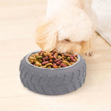 Maxbell Cat Food Bowls Cat and Dog Feeding Supplies Pet Feeding Dish Food Container Gray