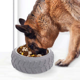 Maxbell Cat Food Bowls Cat and Dog Feeding Supplies Pet Feeding Dish Food Container Gray