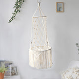 Maxbell Cat Hammock Tassel Beige Boho Tapestry Gifts for Wall Indoor Outdoor Garden