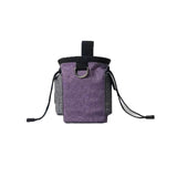 Maxbell Training Bag Drawstring Poop Bag Dispenser with Waist Belt Treat Dog Pouch Purple