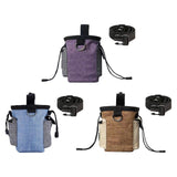Maxbell Training Bag Drawstring Poop Bag Dispenser with Waist Belt Treat Dog Pouch Purple