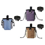 Maxbell Training Bag Drawstring Poop Bag Dispenser with Waist Belt Treat Dog Pouch Purple