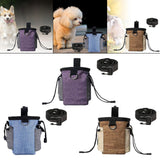 Maxbell Training Bag Drawstring Poop Bag Dispenser with Waist Belt Treat Dog Pouch Purple