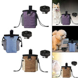 Maxbell Training Bag Drawstring Poop Bag Dispenser with Waist Belt Treat Dog Pouch Purple