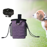 Maxbell Training Bag Drawstring Poop Bag Dispenser with Waist Belt Treat Dog Pouch Purple