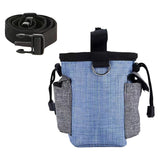 Maxbell Training Bag Drawstring Poop Bag Dispenser with Waist Belt Treat Dog Pouch Blue