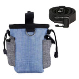 Maxbell Training Bag Drawstring Poop Bag Dispenser with Waist Belt Treat Dog Pouch Blue